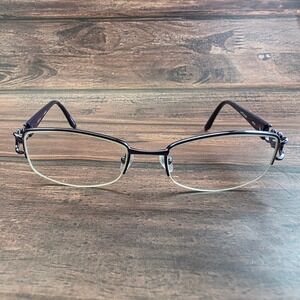 Wittnauer Ursula Amethyst Purple Semi Rimless Eyeglass  51-18-135 
FRAMES ONLY